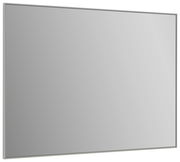 Rechteckiger Spiegel in schräger Perspektive, schlichtes Design mit schmalem Rahmen.
