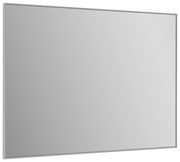 Rechteckiger Spiegel in schräger Perspektive, schlichtes Design mit schmalem Rahmen.