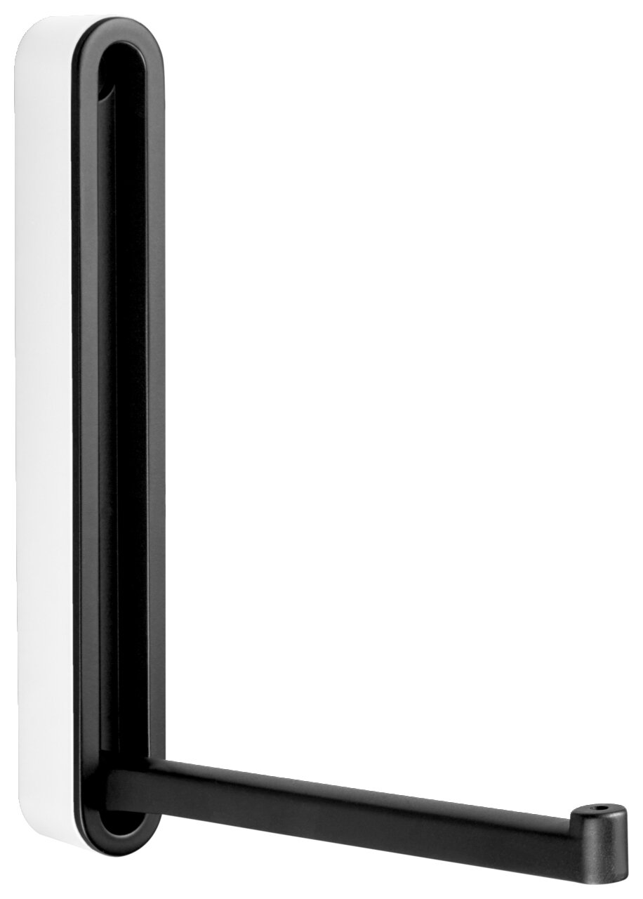 Schwarzer Wandhaken CANOA BLACK EDITION in seitlicher Perspektive