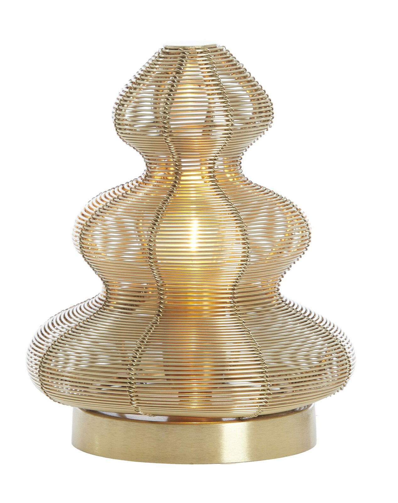 Light&Living Tischleuchte CHRISTMAS TREE Goldene Tischleuchte in Form eines Weihnachtsbaums aus Metall, seitliche Perspektive