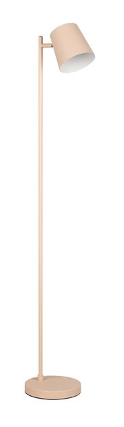 Akku-Stehleuchte in Beige, seitliche Perspektive