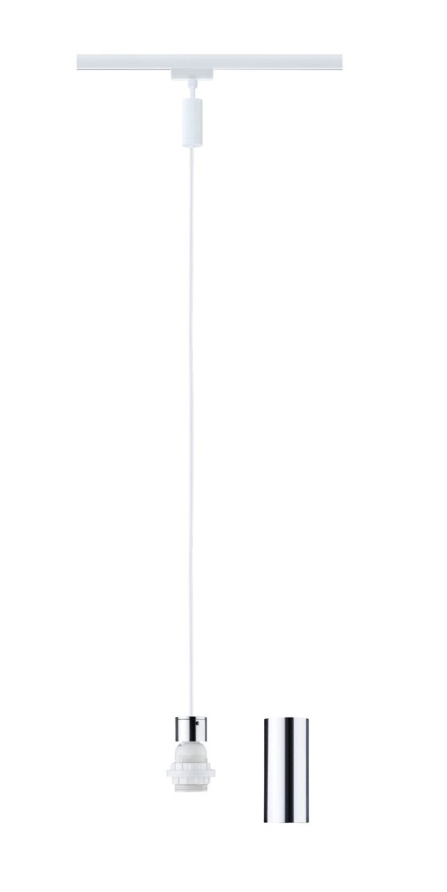 PAULMANN Basispendel URAIL Weißes Basispendel für URAIL-System von PAULMANN, seitliche Perspektive