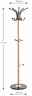 Garderobenständer aus Holz mit mehreren Haken, frontal abgebildet. Höhe 171 cm, Durchmesser oben 39 cm, Durchmesser unten 37 cm.