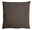 Graues Kissen 45x45cm aus grobem Stoff, Vorderansicht