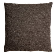 Graues Kissen 45x45cm aus grobem Stoff, Vorderansicht
