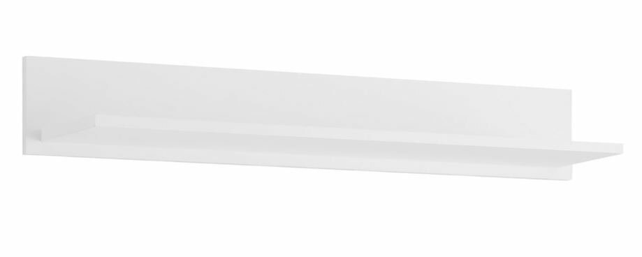 Weißes Wandboard aus seitlicher Perspektive