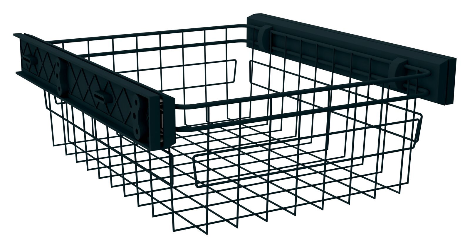 Hom´in Wäschekorb quadr. UNIT Quadratischer Drahtkorb aus Metall, perspektivisch von schräg oben fotografiert.