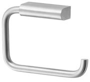 Moderner WC-Rollenhalter aus gebürstetem Edelstahl, seitliche Perspektive