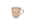 Beige Tasse mit braunen Streifen, seitliche Perspektive