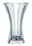 Kristallvase mit elegantem, geschwungenem Design, frontal abgebildet