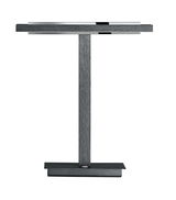 Moderne LED-Tischleuchte BEN in minimalistischer Frontansicht mit rechteckigem Design und dunklem Finish.