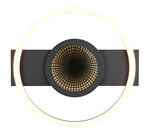 Moderne Deckenleuchte mit kreisförmigem LED-Design, Ansicht von vorne