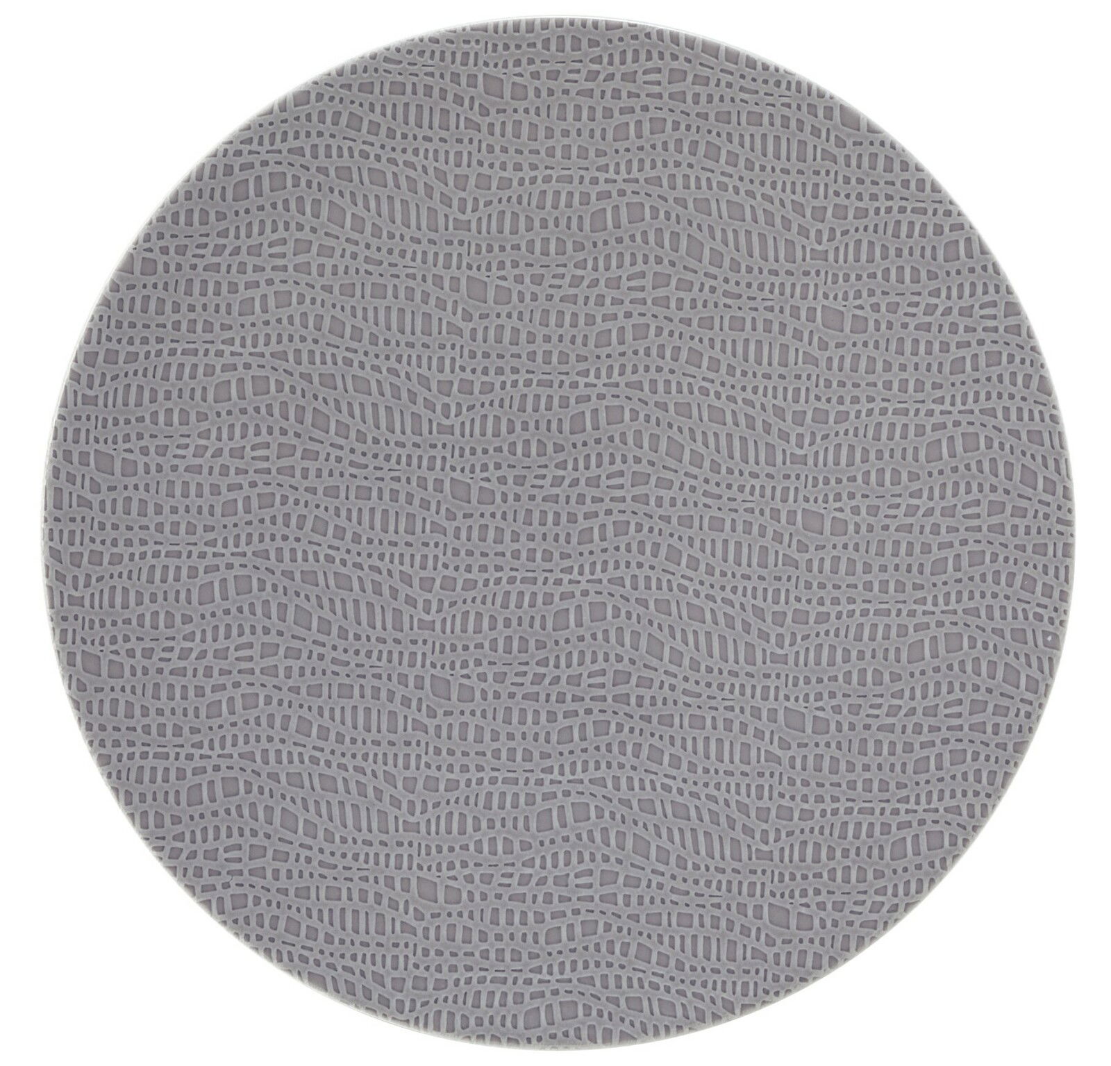 Seltmann Weiden Frühstücksteller FASHION Runder Frühstücksteller mit grauem, wellenförmigem Muster, Draufsicht