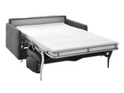 Schlafsofa in ausgeklappter Position, seitliche Perspektive