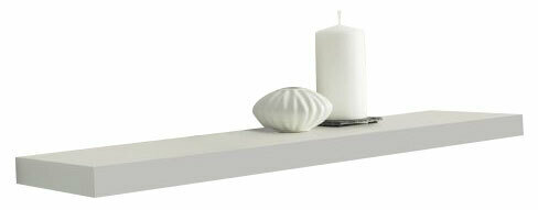 BOXXX Wandboard 80 SARA Wandboard 80 in seitlicher Perspektive mit Dekoration: weiße Kerze und dekoratives Objekt.