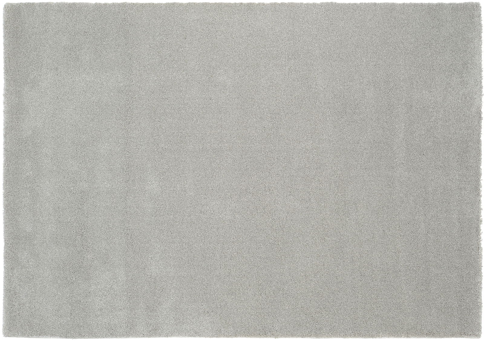 Grauer Uni-Teppich in Draufsicht