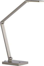 Moderne LED-Tischleuchte aus Metall in seitlicher Perspektive