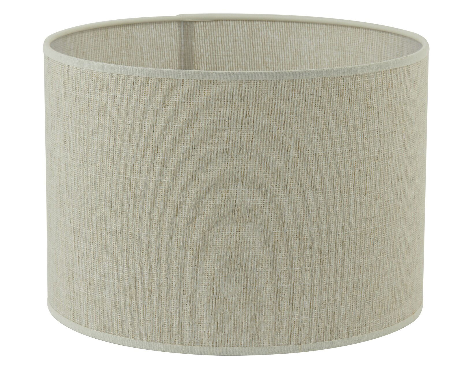 Light&Living Lampenschirm BRESKA Zylindrischer Lampenschirm aus beigem Stoff, seitliche Perspektive