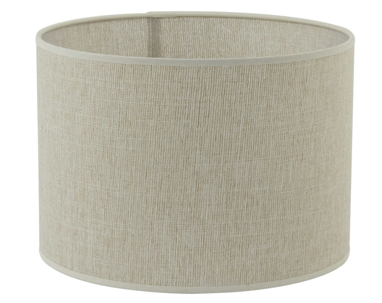 Light&Living Lampenschirm BRESKA Zylindrischer Lampenschirm aus beigem Stoff, seitliche Perspektive