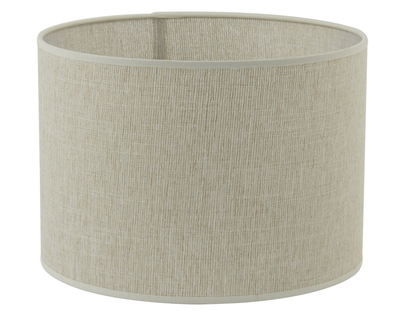 Light&Living Lampenschirm BRESKA Zylindrischer Lampenschirm aus beigem Stoff, seitliche Perspektive