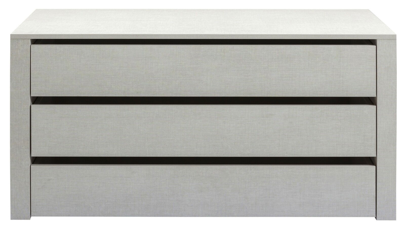 Schubkasteneinsatz mit drei Schubladen, frontale Ansicht