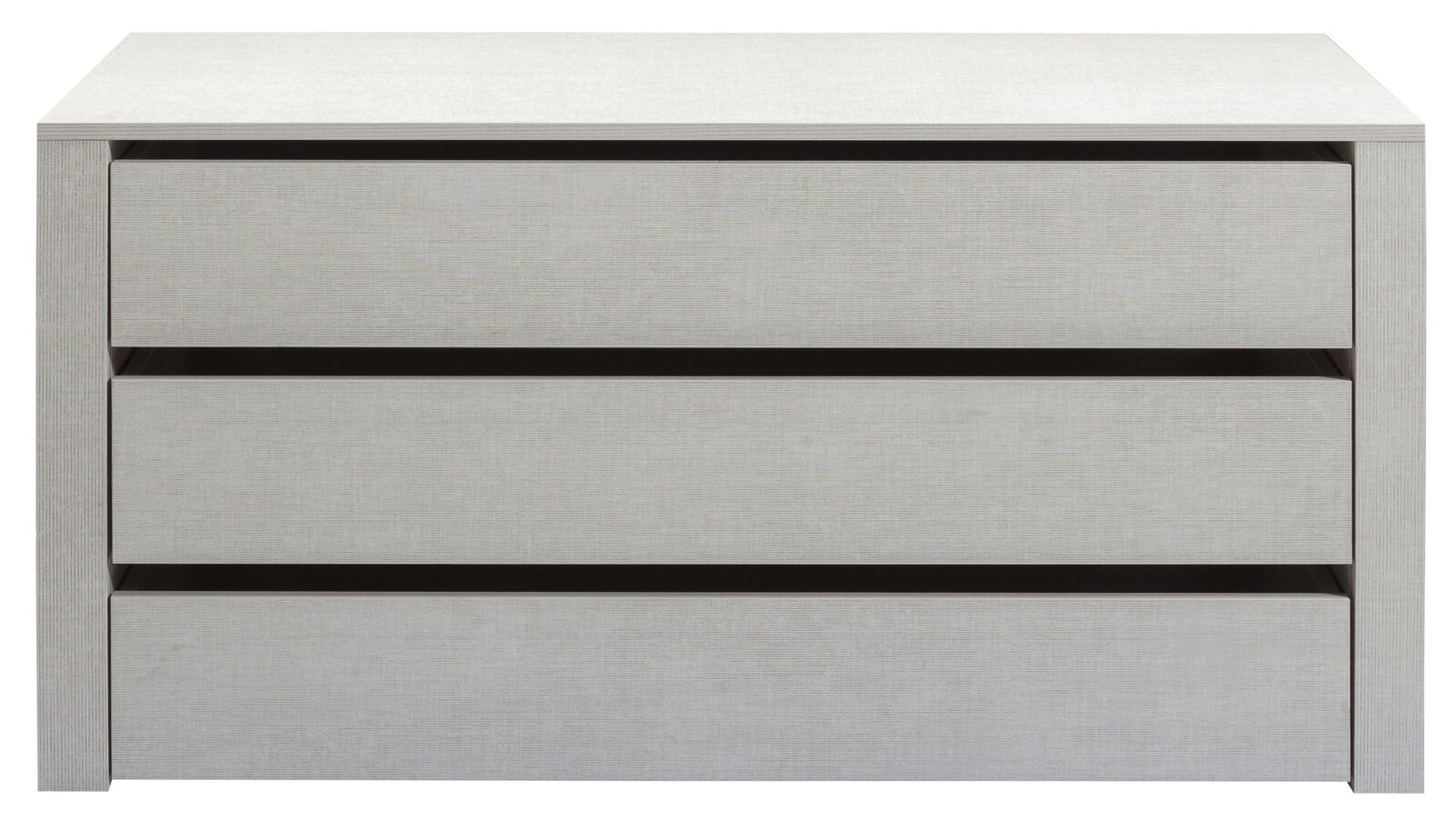 Schubkasteneinsatz mit drei Schubladen, frontale Ansicht