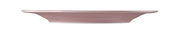 Seitenansicht eines runden Frühstückstellers, 23 cm, in Rosa.