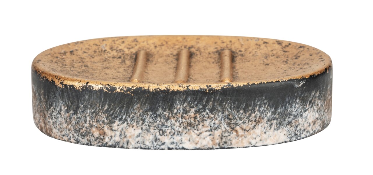 Seifenablage Lacona in rustikalem Design, seitliche Perspektive