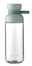 Mepal Tinkflasche Nordic Sage VITA Transparente Trinkflasche mit mintgrünem Deckel und Tragegriff, frontal fotografiert
