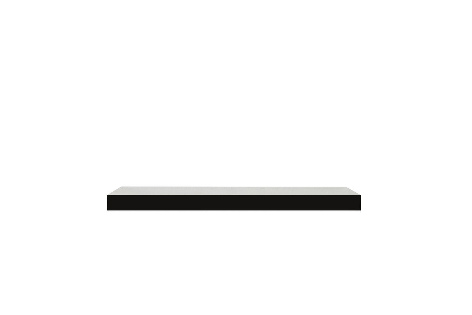 Modernes Wandboard in minimalistischer Frontansicht, schwarz-weißes Design