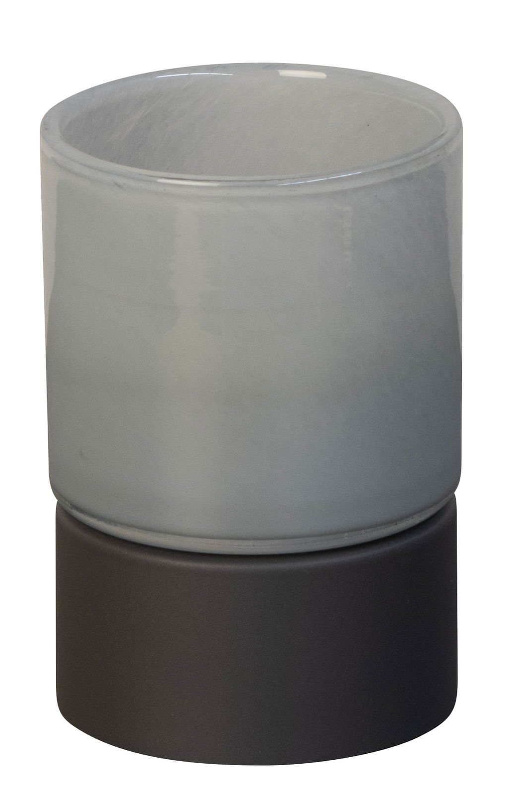 Fischer & Honsel ARIVA PRO windlicht op batterijen Akku-Windlicht in zylindrischer Form, seitliche Perspektive