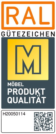 RAL Gütezeichen für Möbelqualität, Vorderansicht
