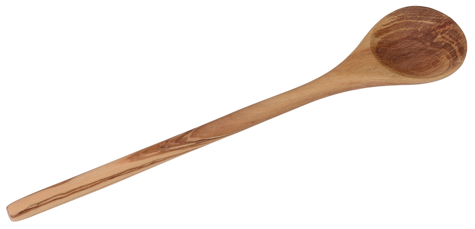 Justinus Kochlöffel WOODLINE Runder Kochlöffel aus Holz, seitliche Perspektive
