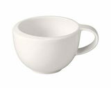 Weiße Espressotasse NewMoon 50ml, seitliche Perspektive