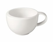 Weiße Espressotasse NewMoon 50ml, seitliche Perspektive