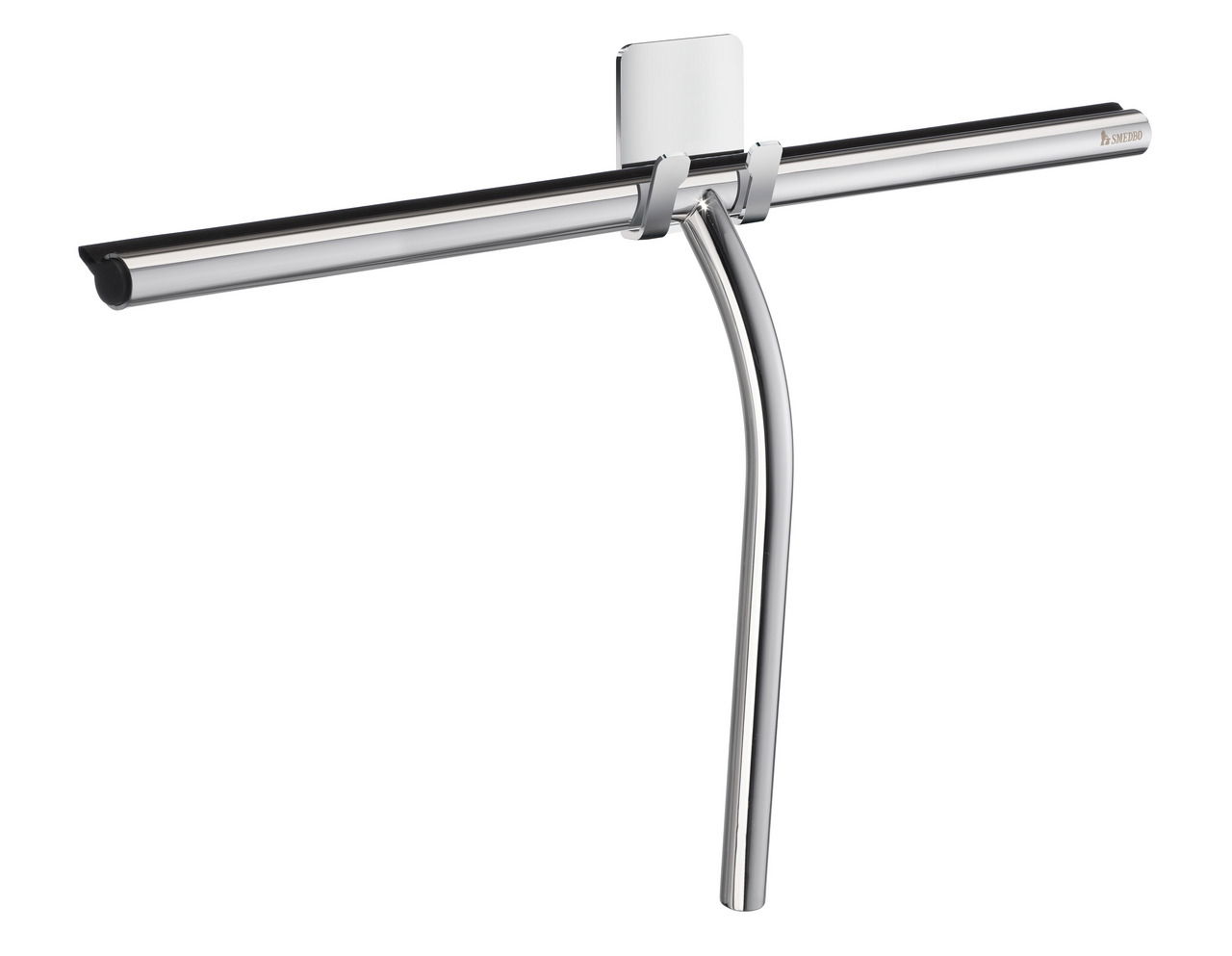 Verchromter Duschabzieher Smedbo SIDELINE, seitliche Perspektive