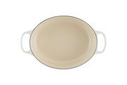 Ovaler Bräter Signature 29cm in Cremefarbe, Draufsicht
