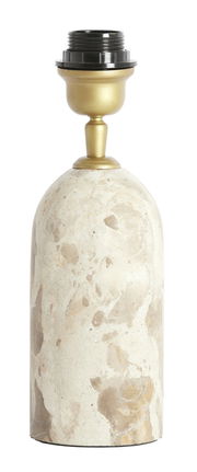 Lampenfuß aus Marmor mit goldener Fassung, Frontalansicht