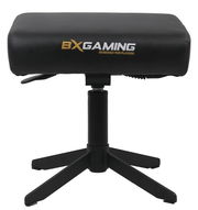 Schwarzer Gaming Hocker mit BXGaming Logo, Vorderansicht