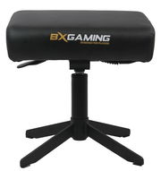 Schwarzer Gaming Hocker mit BXGaming Logo, Vorderansicht