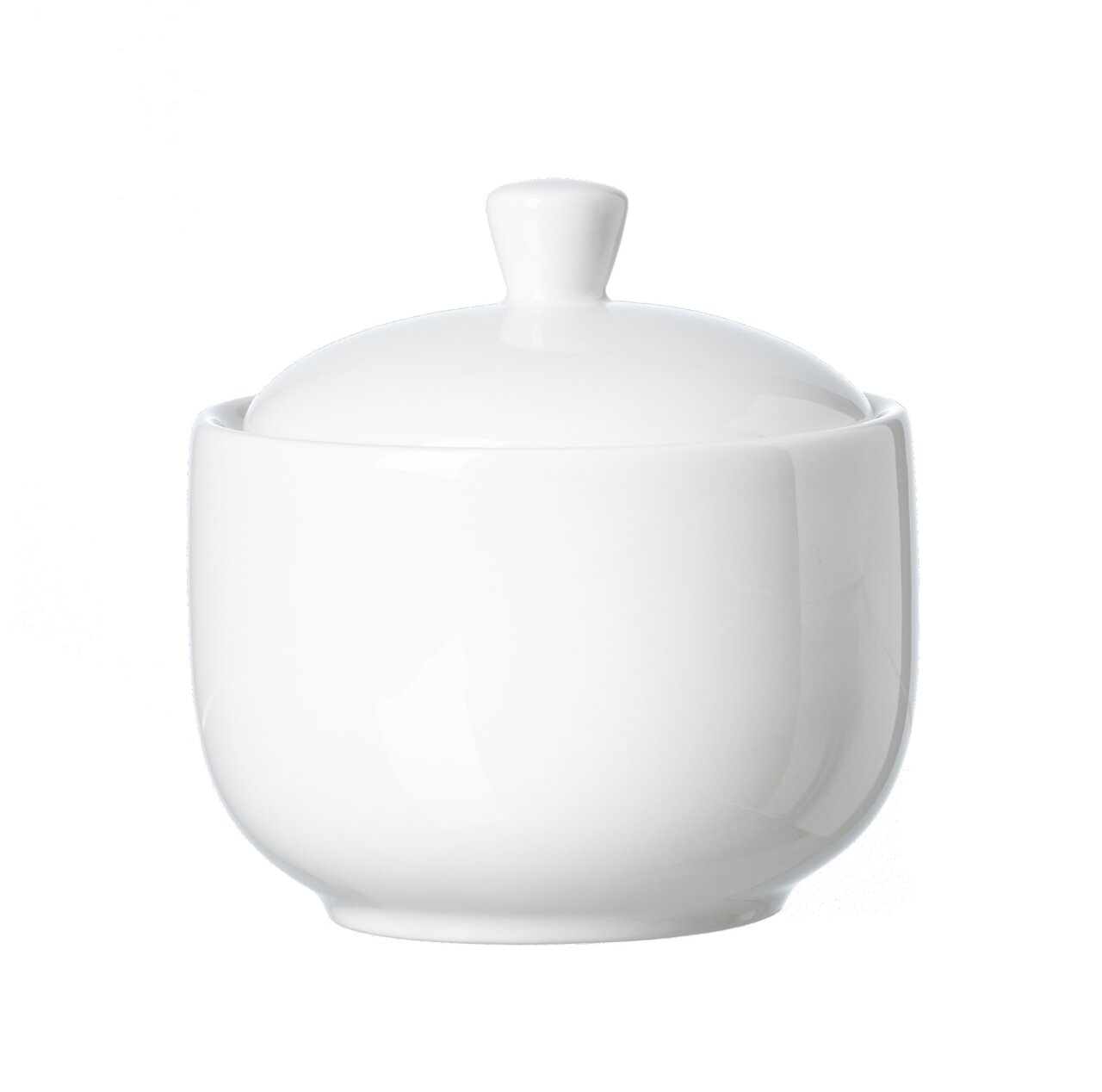 Ritzenhoff & Breker Zuckerdose SKAGEN Weiße Zuckerdose Skagen mit Deckel, seitliche Perspektive
