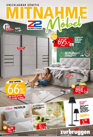 Titelbild Prospekt Unschlagbar günstig Mitnahme Möbel 11 2026
