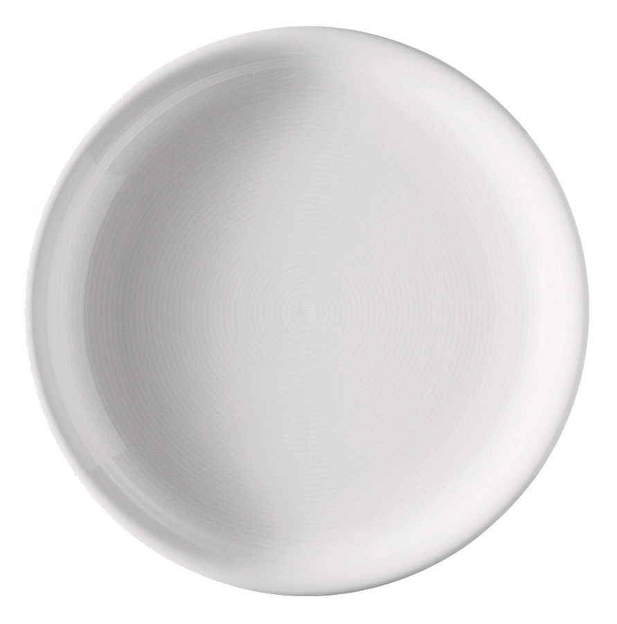 Weißer Frühstücksteller, 20 cm, Draufsicht