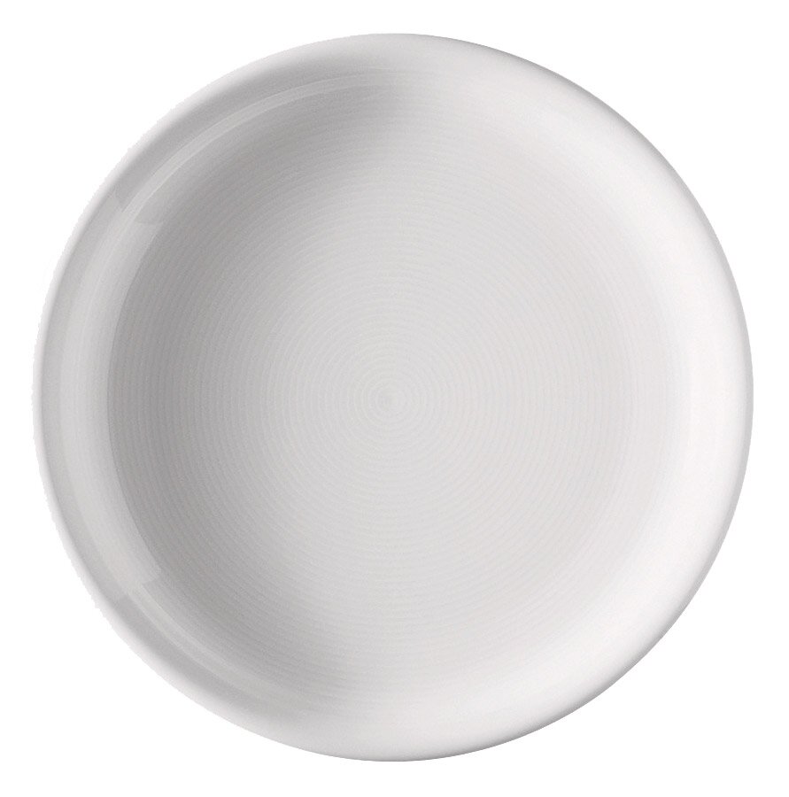 Weißer Frühstücksteller, 20 cm, Draufsicht