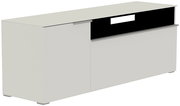 TV-Lowboard in modernem Design, seitliche Perspektive