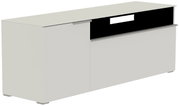 TV-Lowboard in modernem Design, seitliche Perspektive
