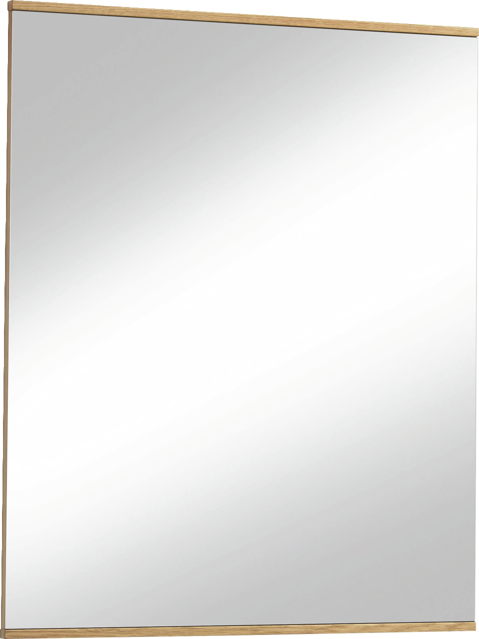 VOSS Spiegel VEDO Rechteckiger Spiegel mit Holzrahmen, leicht von der Seite betrachtet