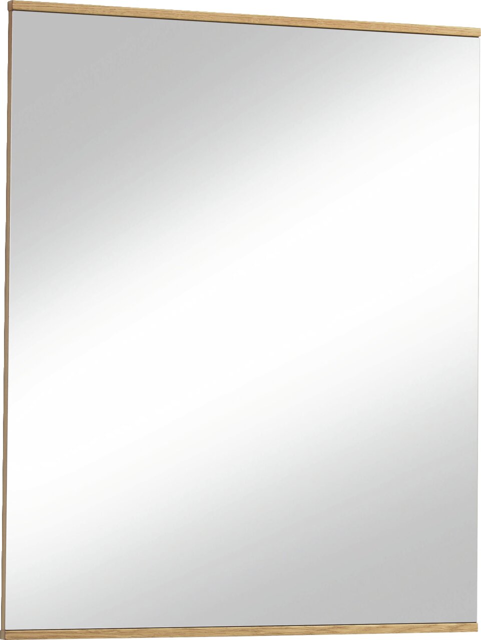 VOSS Spiegel VEDO Rechteckiger Spiegel mit Holzrahmen, leicht von der Seite betrachtet