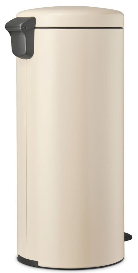 Beiger Treteimer von Brabantia, seitliche Perspektive