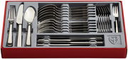 Besteckset Style Art 30-teilig in roter Box, von oben fotografiert